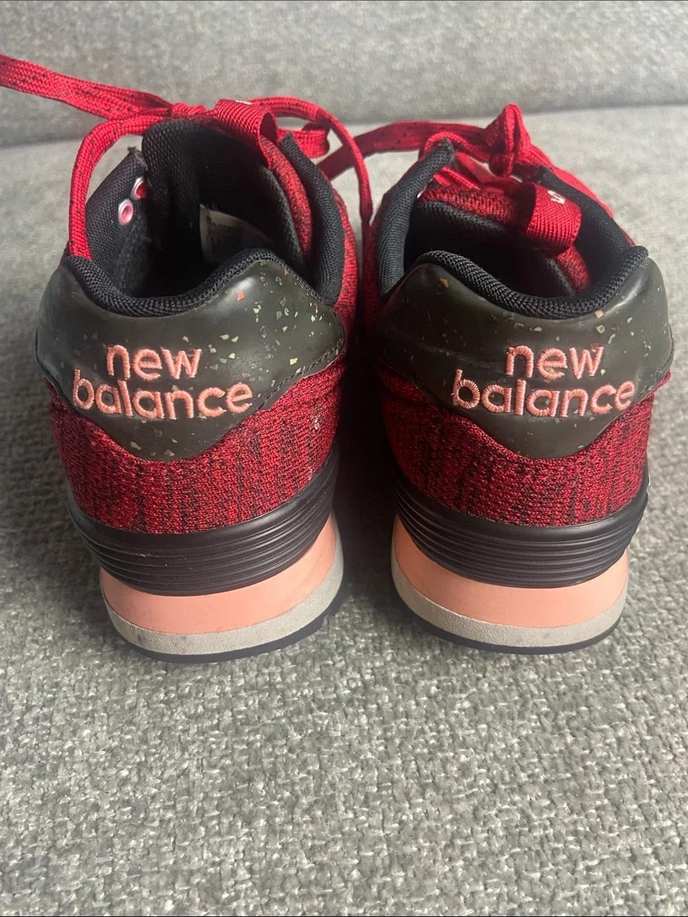 New Balance Red and Black Women's Athletic Shoes size 6.5